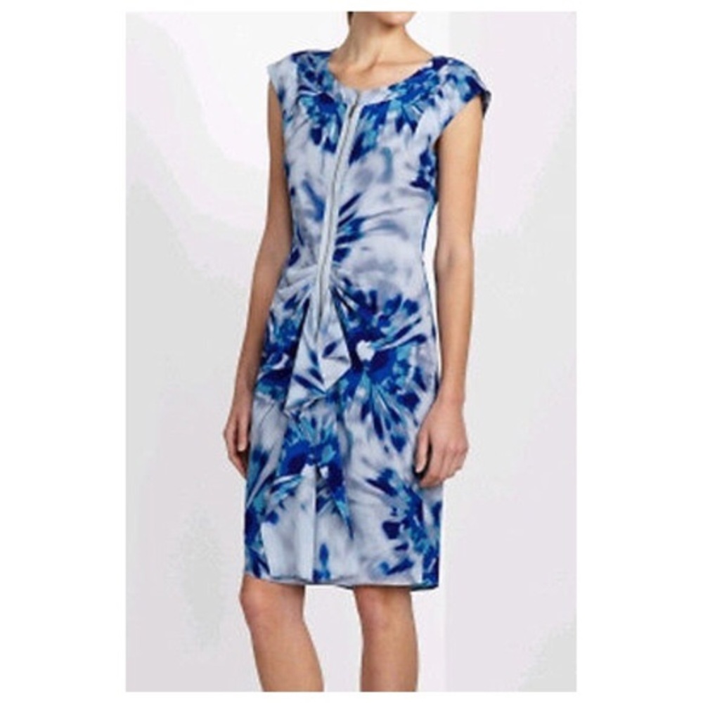 BCBGMAXAZRIA Blue Marisol Water color prin…